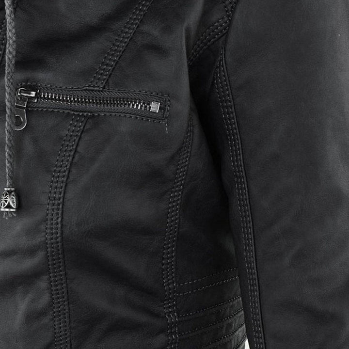 Muriel | Veste moto à capuche amovible