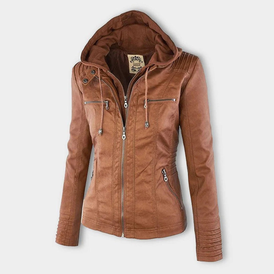 Muriel | Veste moto à capuche amovible