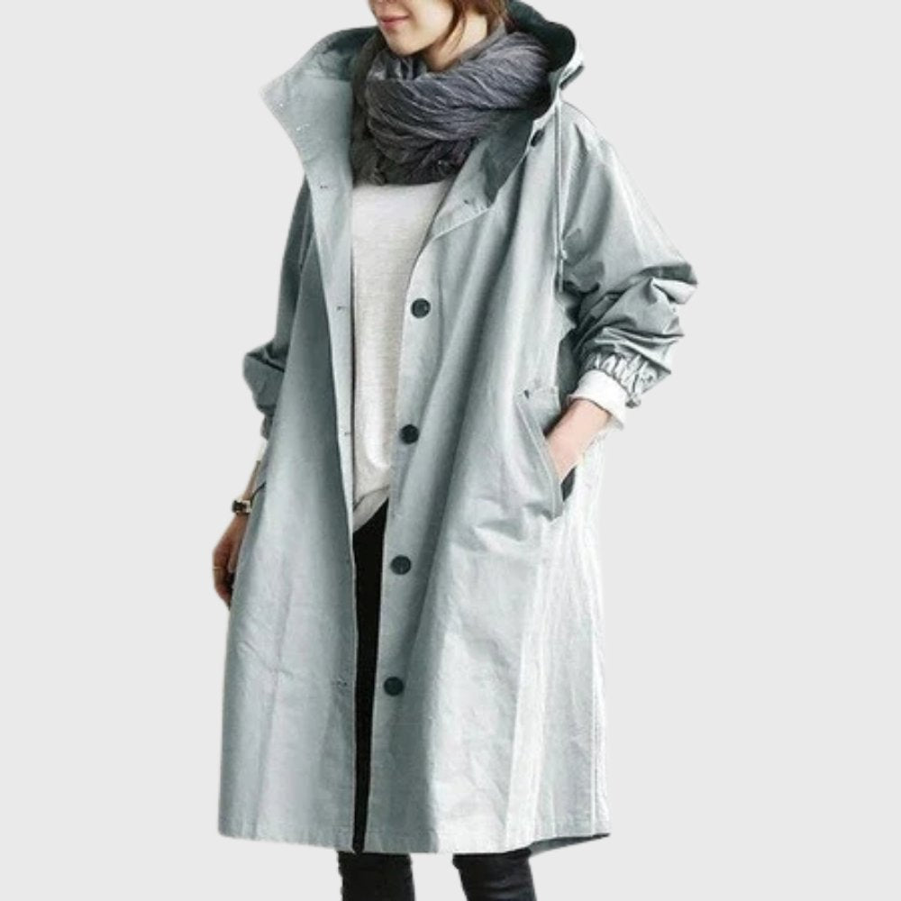 Marie-Laure | Trench long à capuche