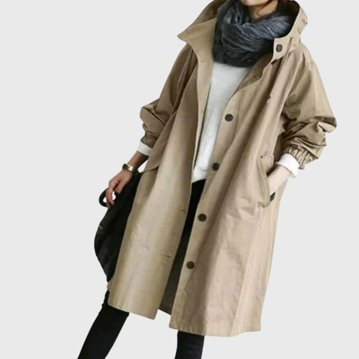 Marie-Laure | Trench long à capuche