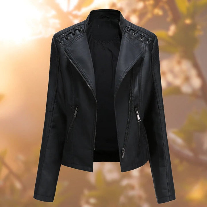 Olga | Veste zippée style motard