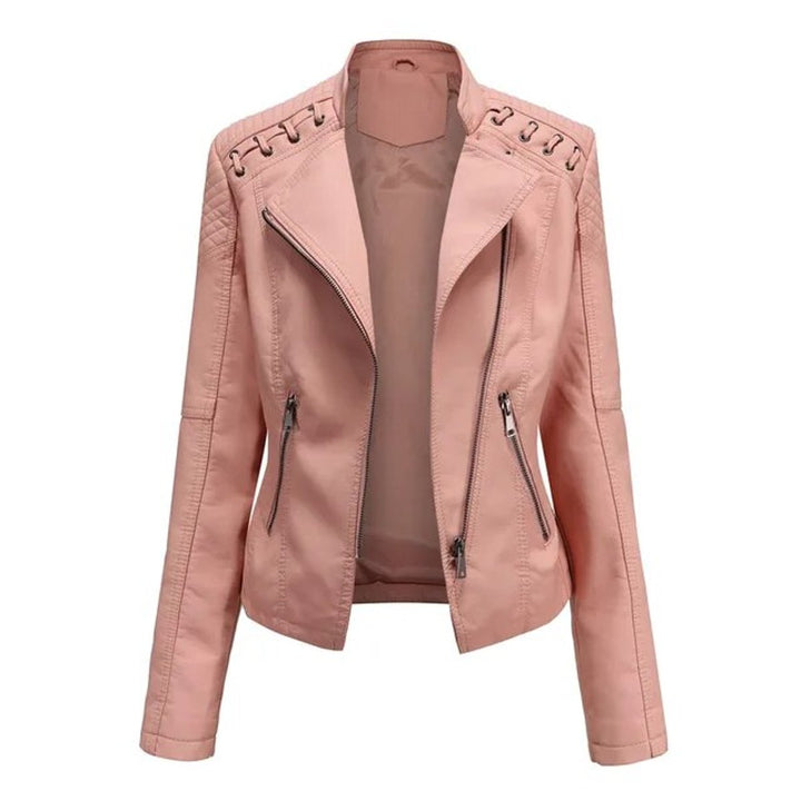 Olga | Veste zippée style motard