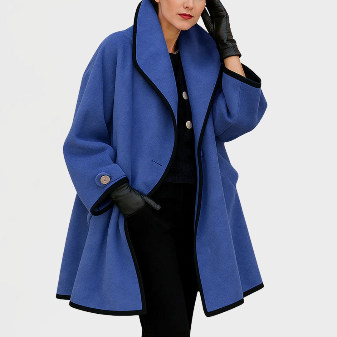 Philippa | Manteau oversize à bord contrasté