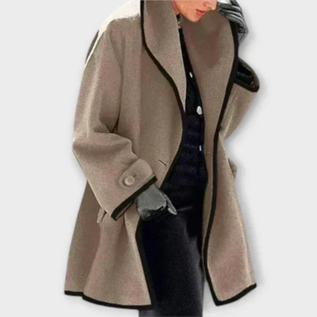 Philippa | Manteau oversize à bord contrasté