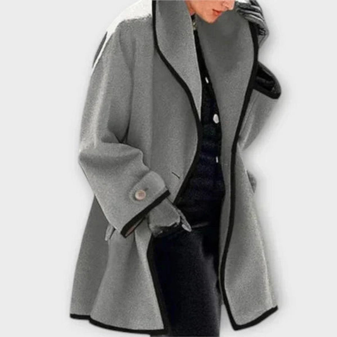 Philippa | Manteau oversize à bord contrasté