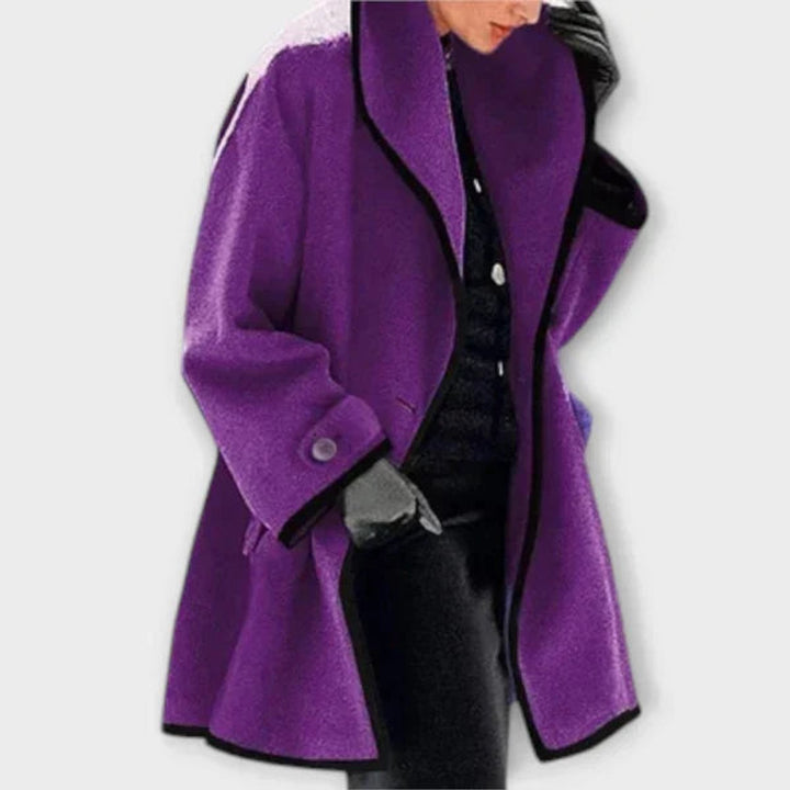 Philippa | Manteau oversize à bord contrasté