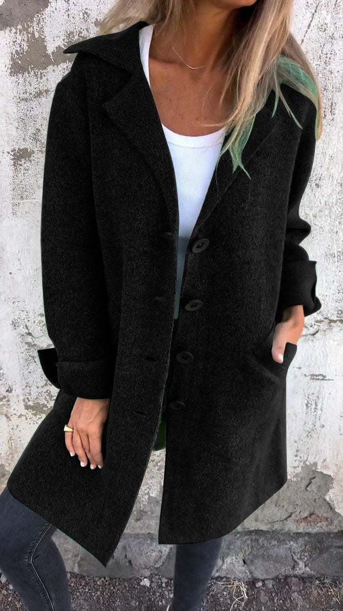 Lison | Manteau long à revers
