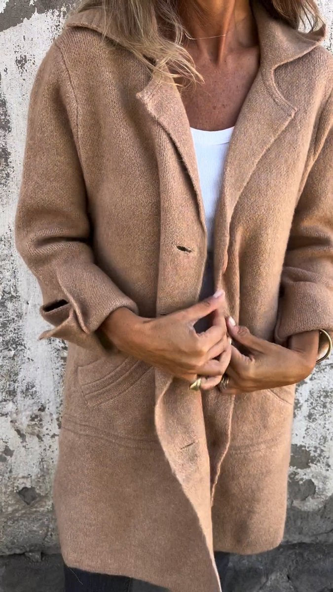 Lison | Manteau long à revers