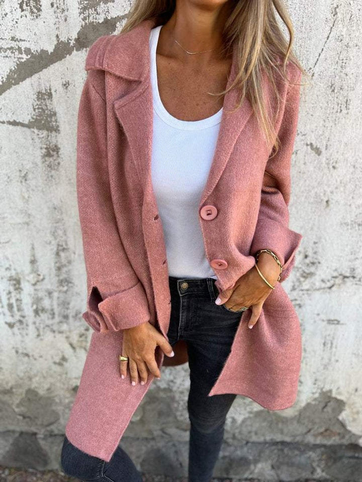 Lison | Manteau long à revers