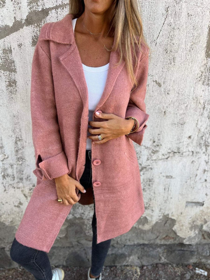 Lison | Manteau long à revers