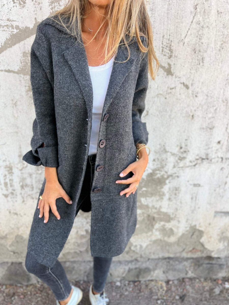 Lison | Manteau long à revers