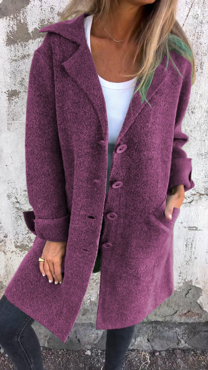 Lison | Manteau long à revers