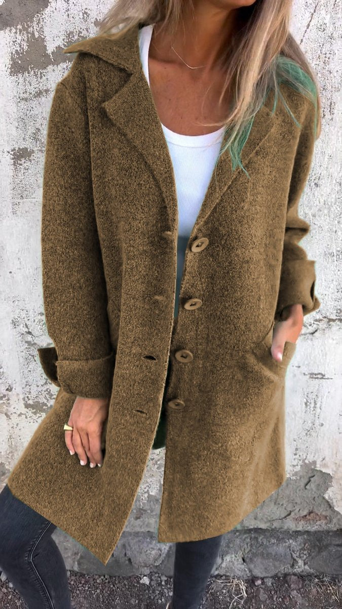 Lison | Manteau long à revers