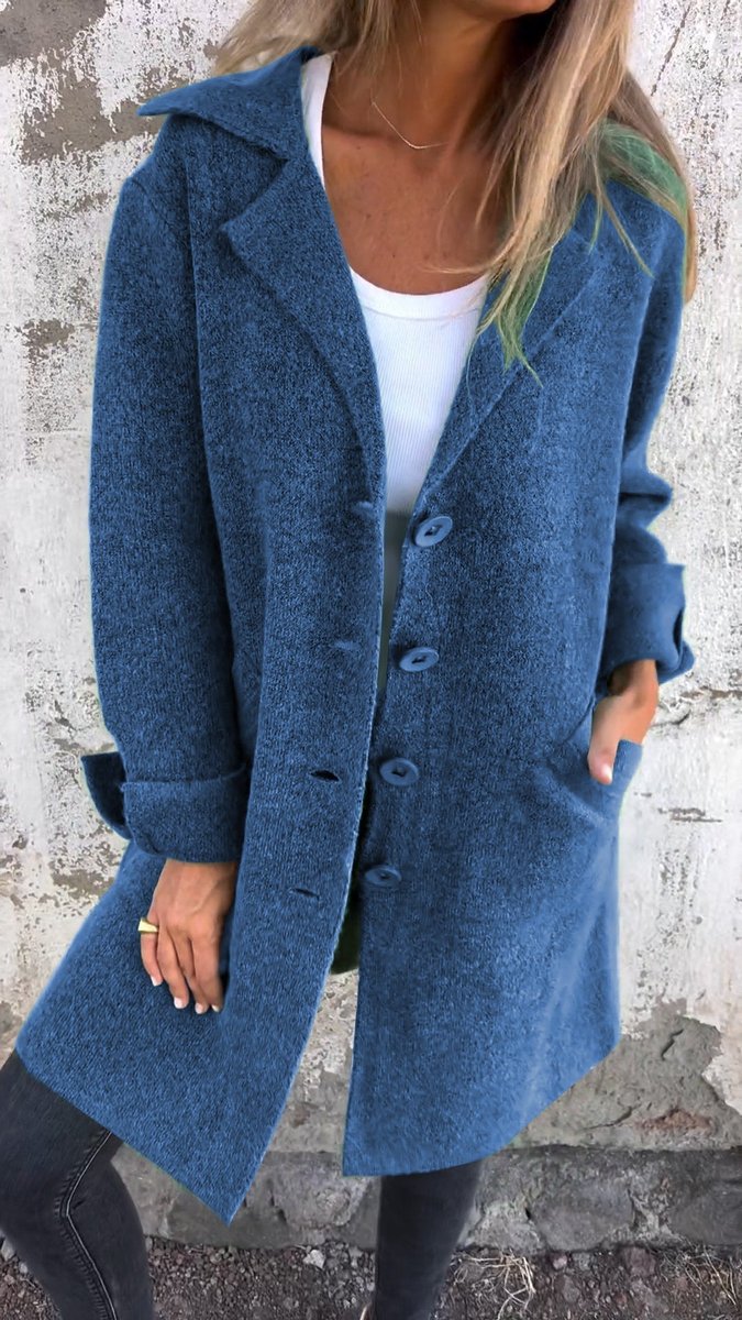 Lison | Manteau long à revers