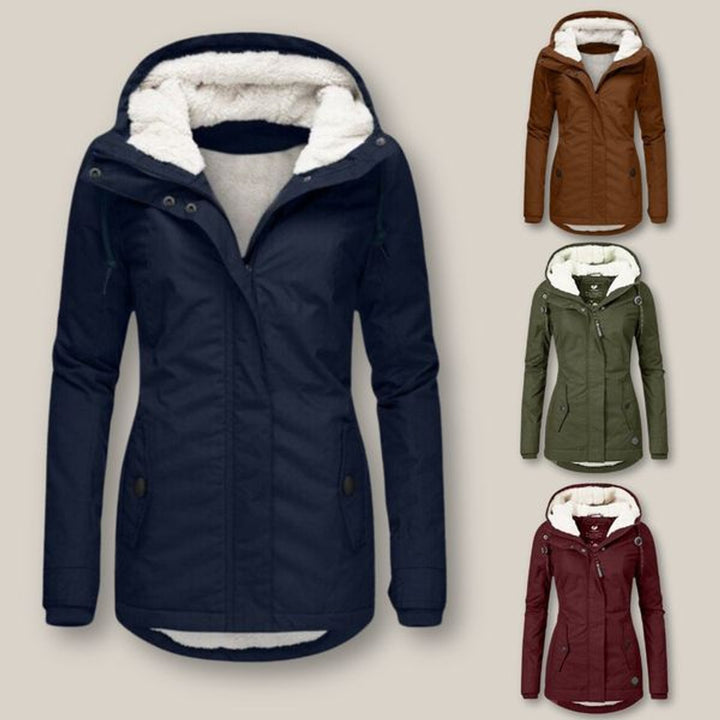 Marie-Cécile | Veste matelassée à capuche doublée sherpa