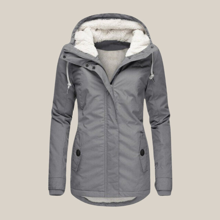 Marie-Cécile | Veste matelassée à capuche doublée sherpa