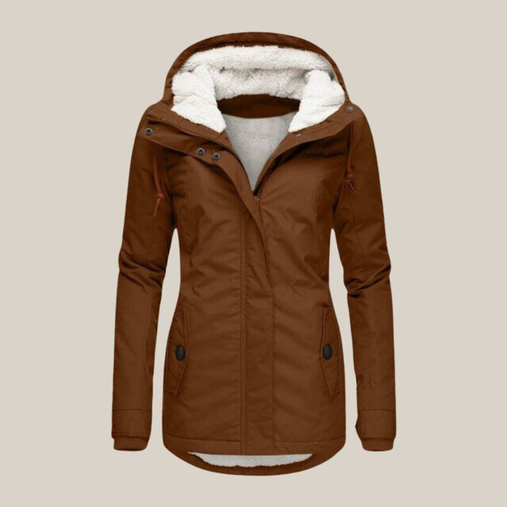 Marie-Cécile | Veste matelassée à capuche doublée sherpa