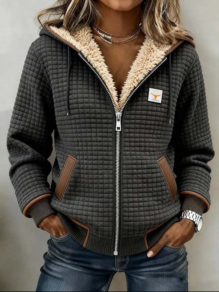 Ombeline | Veste matelassée à capuche sherpa