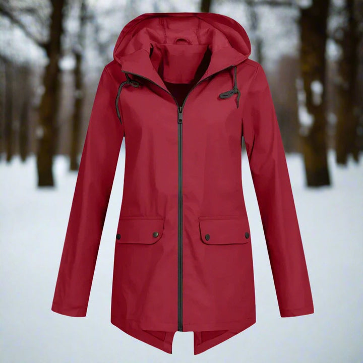 Pascaline | Veste de pluie longue à capuche