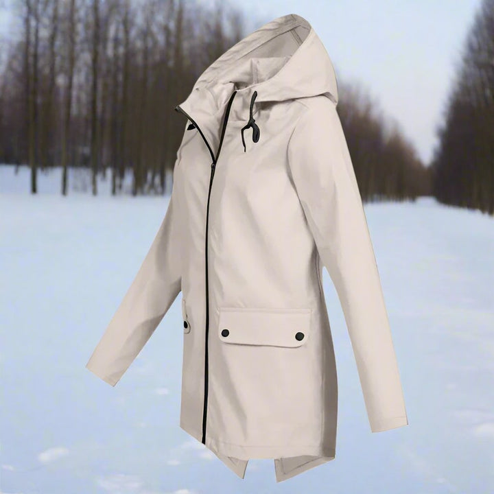 Pascaline | Veste de pluie longue à capuche